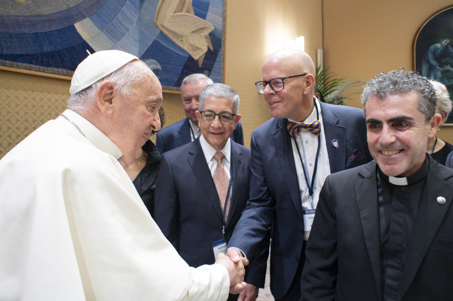John Cech and Pope Francis